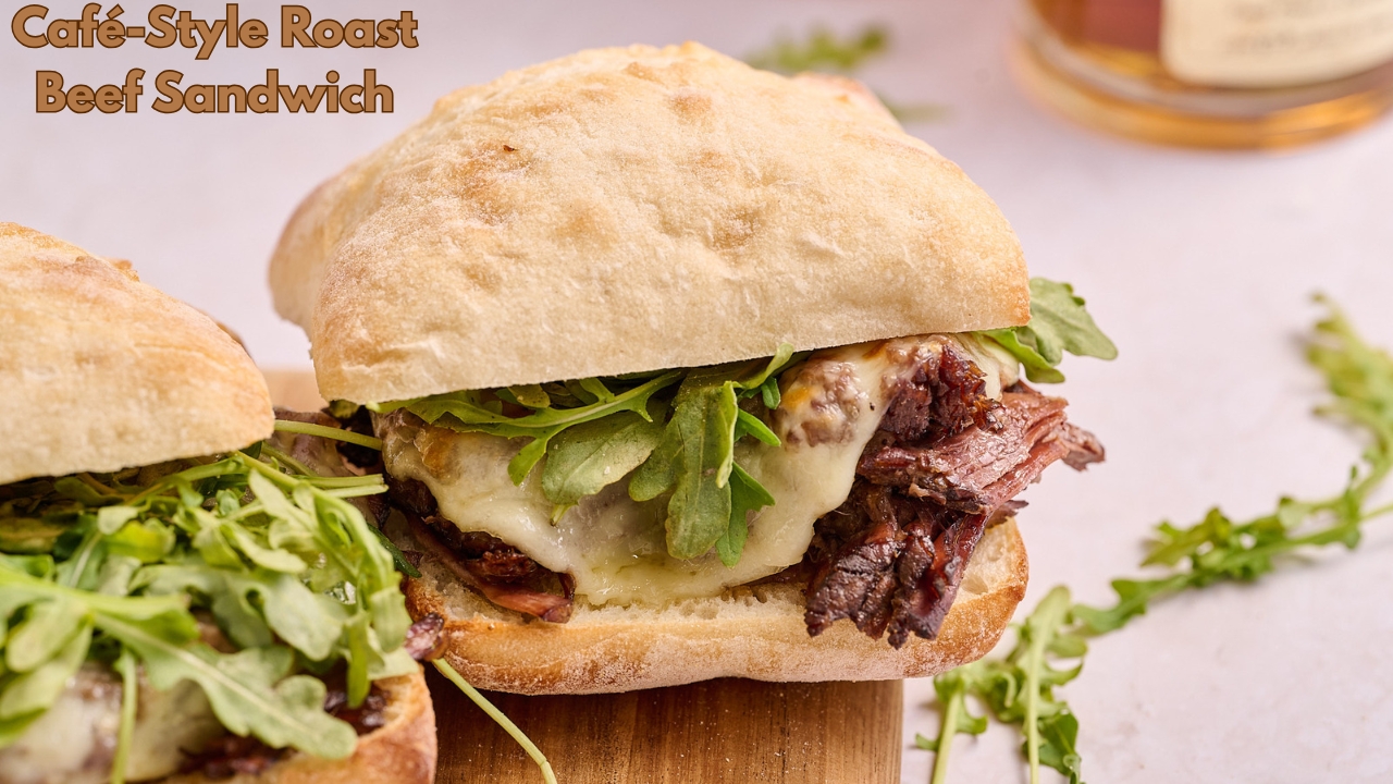 Café-Style Roast Beef Sandwich – Slow-Roasted Goodness Between Fresh Bread