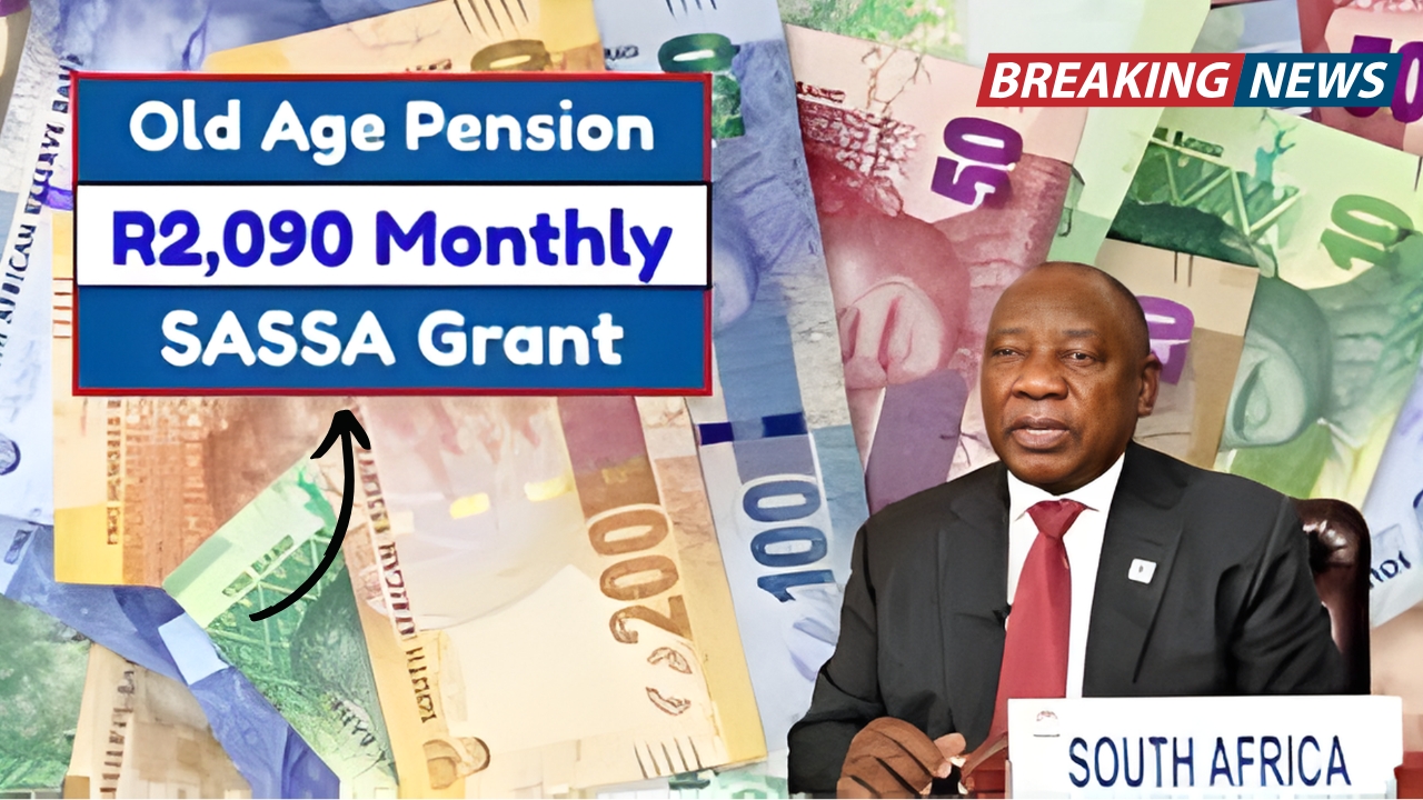 Big News for Seniors: SASSA to Pay R2,090 Pension and R1,200 Utility Top-Up Starting November 2025